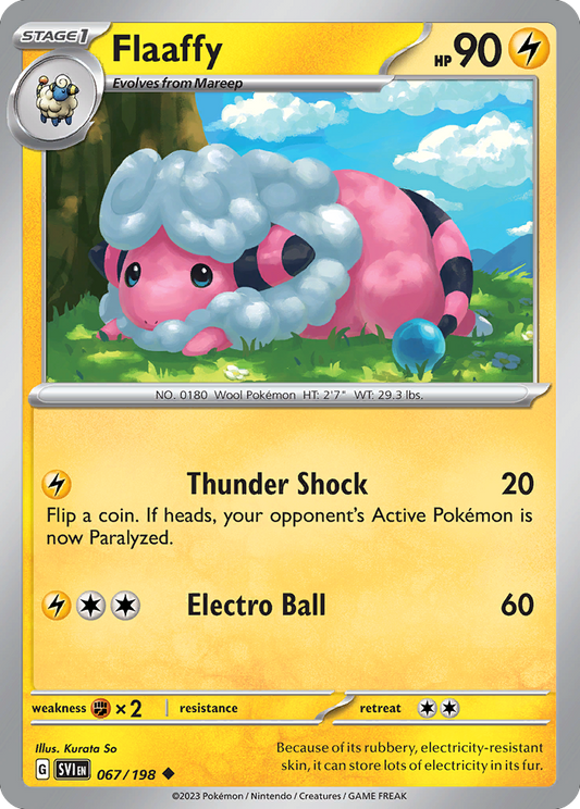 Flaaffy 67/198 Uncommon | Scarlet & Violet | Pokemon Card