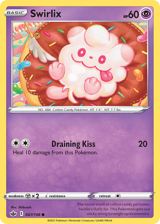 Swirlix 67/198 Common | Chilling Reign | Pokemon Card