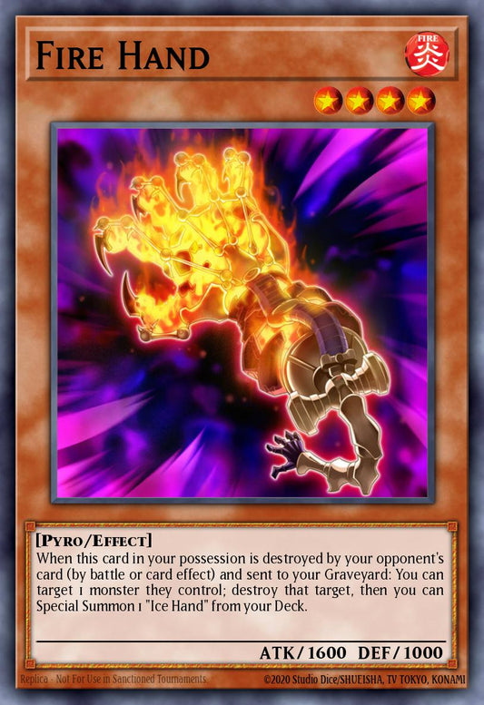 Fire Hand - PGL3-EN022 Gold Secret Rare | Yu-Gi-Oh! Card