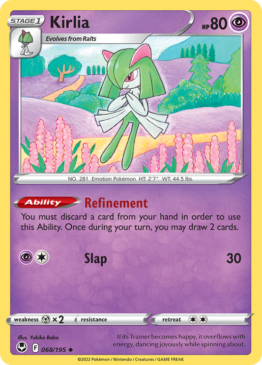 Kirlia 68/195 Uncommon | Silver Tempest | Pokemon Card