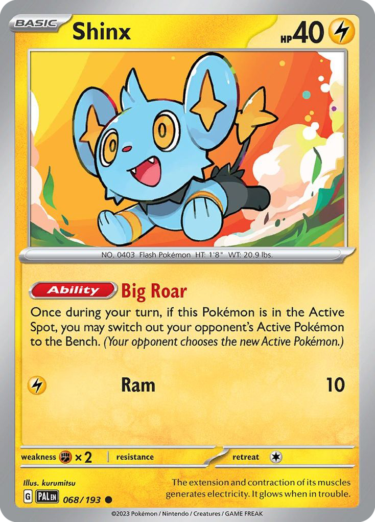 Shinx 68/193 Common | Paldea Evolved | Pokemon Card