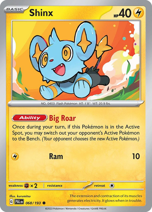 Shinx 68/193 Common | Paldea Evolved | Pokemon Card