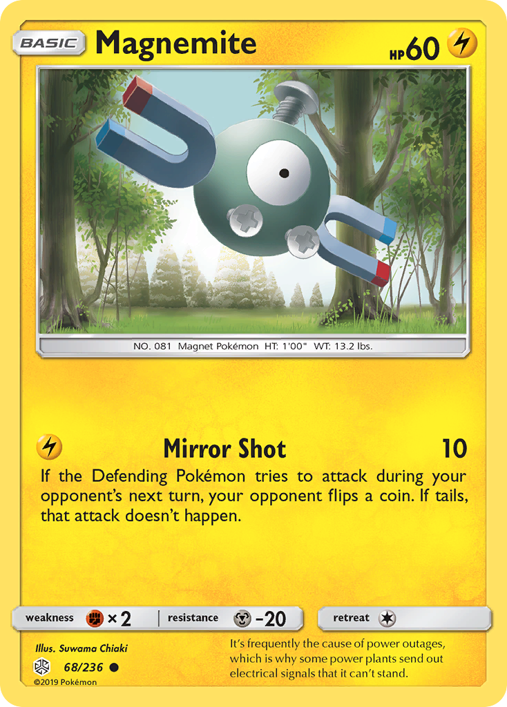 Magnemite 68/236 Common | Cosmic Eclipse | Pokemon Card