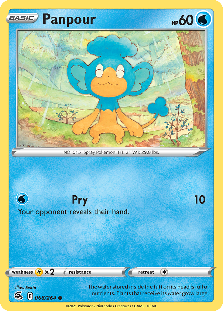 Panpour 68/264 Common | Fusion Strike | Pokemon Card