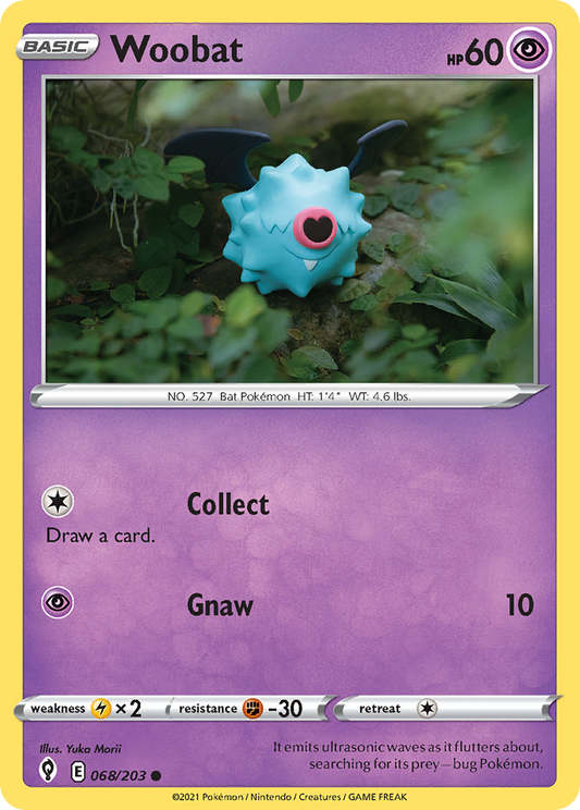 Woobat 68/203 Common | Evolving Skies | Pokemon Card