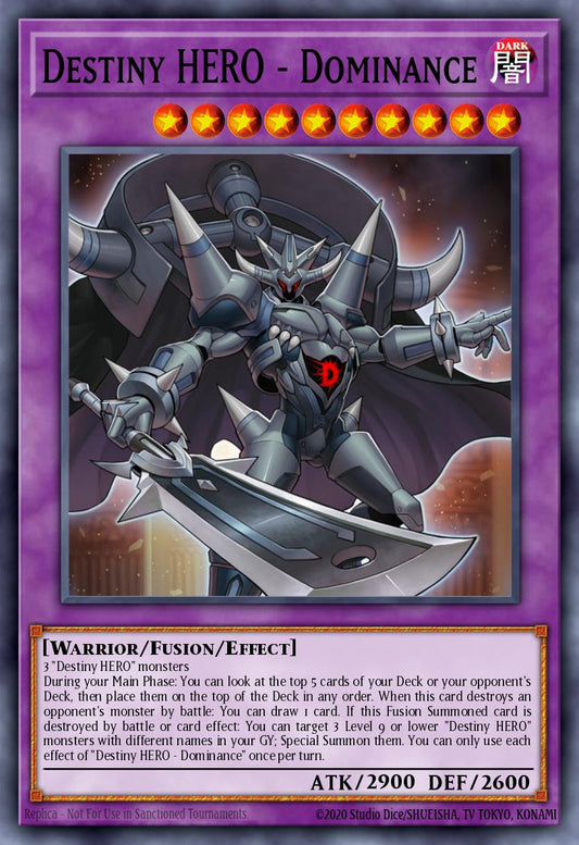 Destiny HERO - Dominance - DANE-EN031 Super Rare | Yu-Gi-Oh! Card