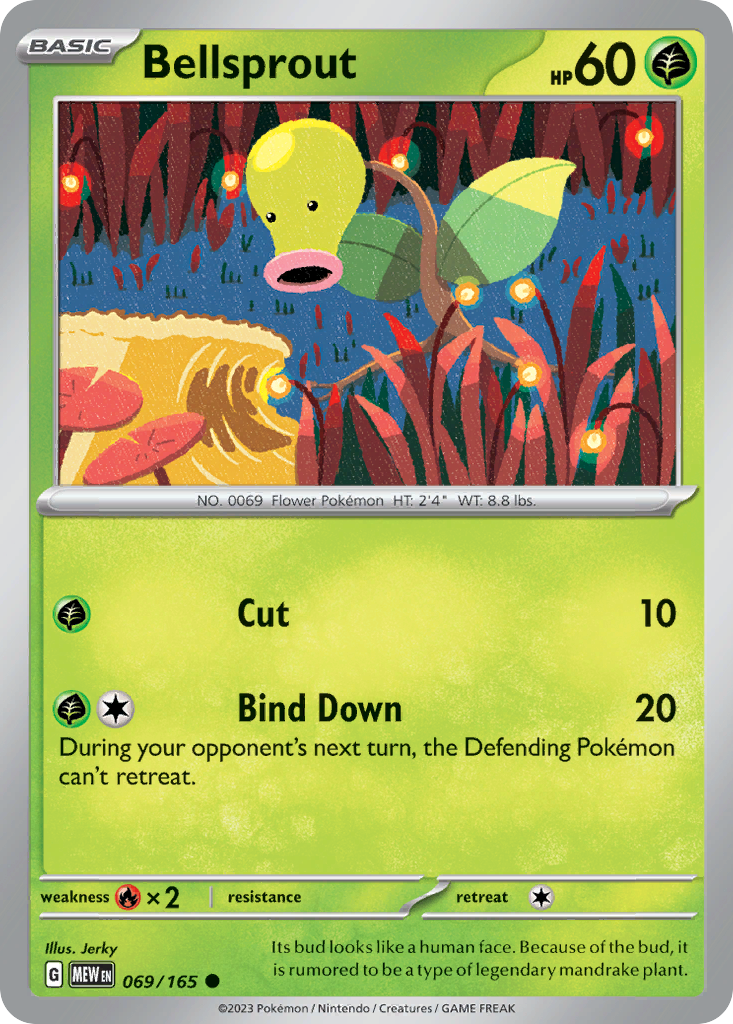 Bellsprout 69/165 Common | 151 | Pokemon Card