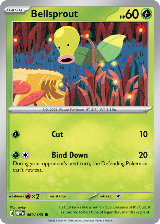 Bellsprout 69/165 Common | 151 | Pokemon Card