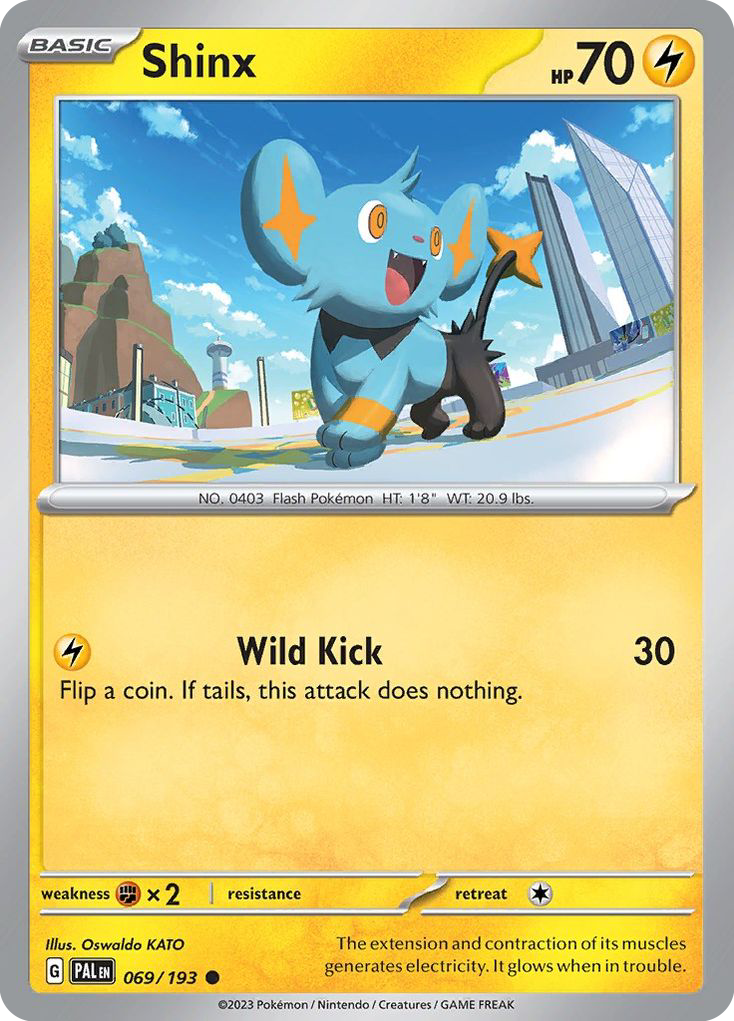 Shinx 69/193 Common | Paldea Evolved | Pokemon Card