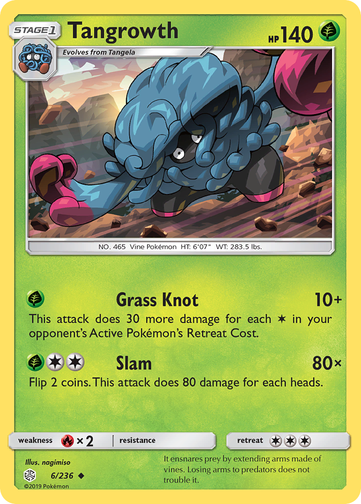 Tangrowth 6/236 Uncommon | Cosmic Eclipse | Pokemon Card