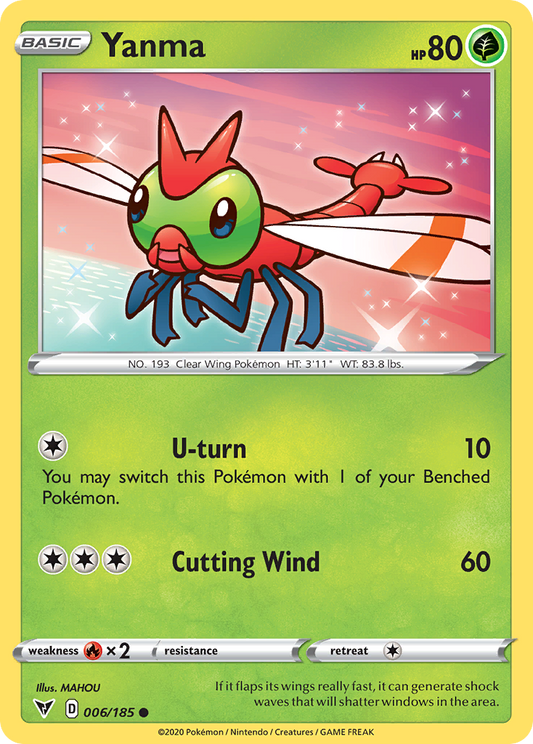 Yanma 6/185 Common | Vivid Voltage | Pokemon Card