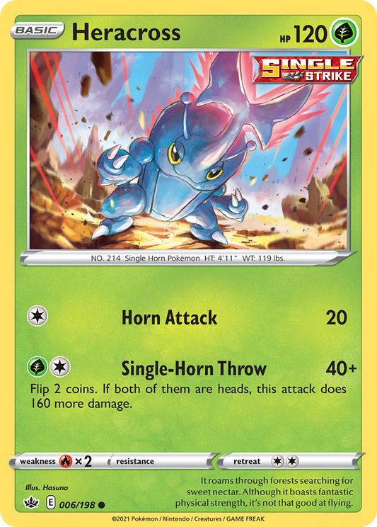 Heracross 6/198 Common | Chilling Reign | Pokemon Card