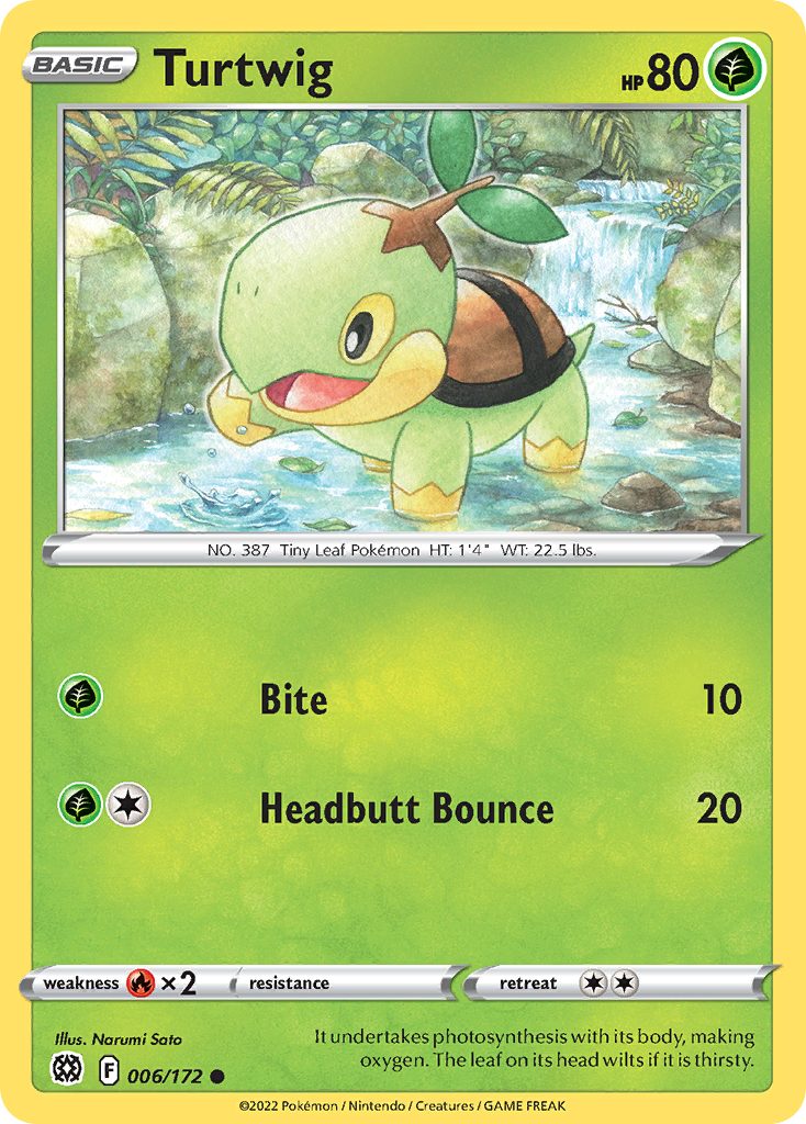 Turtwig 6/172 Common | Brilliant Stars | Pokemon Card