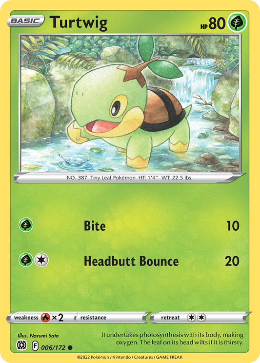 Turtwig 6/172 Common | Brilliant Stars | Pokemon Card