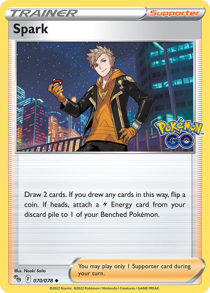 Spark 70/78 Uncommon | Pokémon GO | Pokemon Card