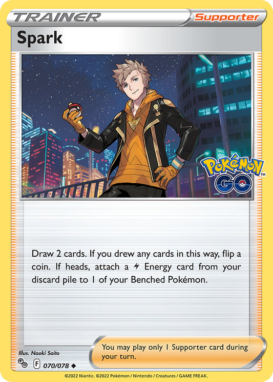 Spark 70/78 Uncommon | Pokémon GO | Pokemon Card