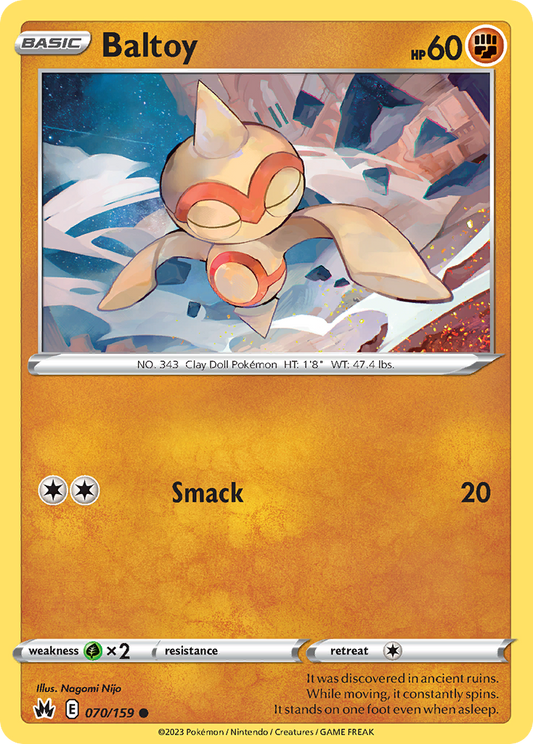 Baltoy 70/159 Common | Crown Zenith | Pokemon Card