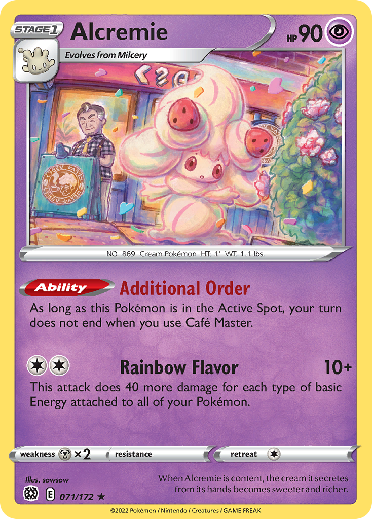 Alcremie 71/172 Rare | Brilliant Stars | Pokemon Card