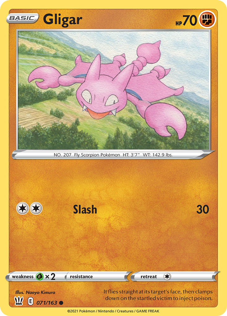 Gligar 71/163 Common | Battle Styles | Pokemon Card