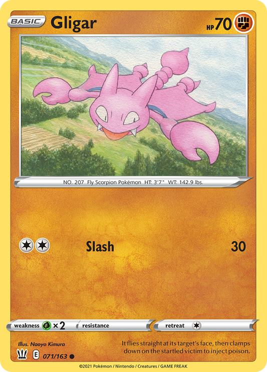 Gligar 71/163 Common | Battle Styles | Pokemon Card