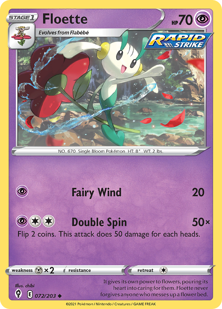 Floette 72/203 Uncommon | Evolving Skies | Pokemon Card