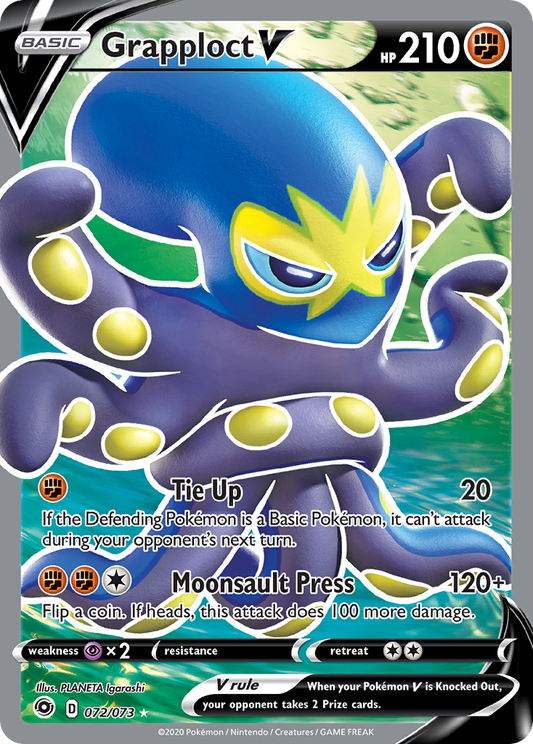 Grapploct V 72/73 Rare Ultra | Champion's Path | Pokemon Card