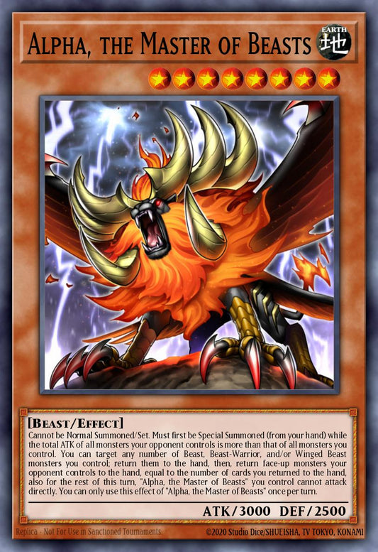 Alpha, the Master of Beasts - RA01-EN022 Ultra Rare | Yu-Gi-Oh! Card