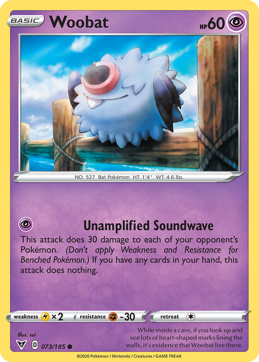 Woobat 73/185 Common | Vivid Voltage | Pokemon Card