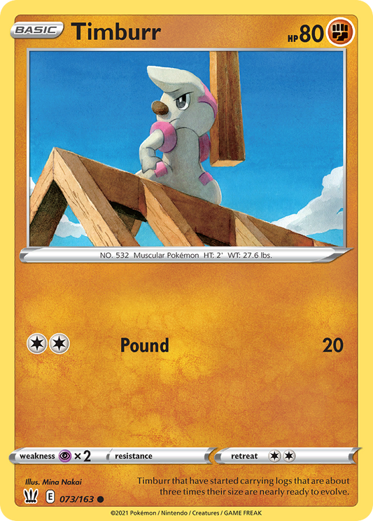 Timburr 73/163 Common | Battle Styles | Pokemon Card