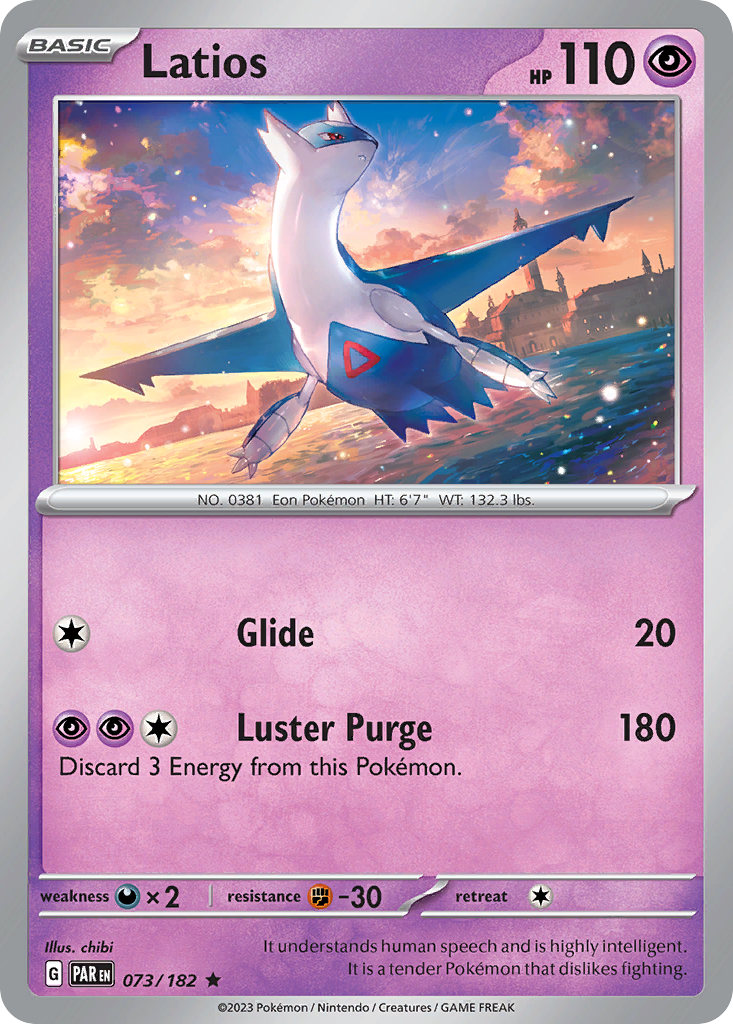 Latios 73/182 Rare Holo | Paradox Rift | Pokemon Card