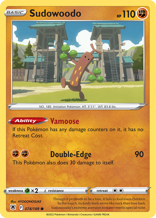 Sudowoodo 74/189 Common | Astral Radiance | Pokemon Card