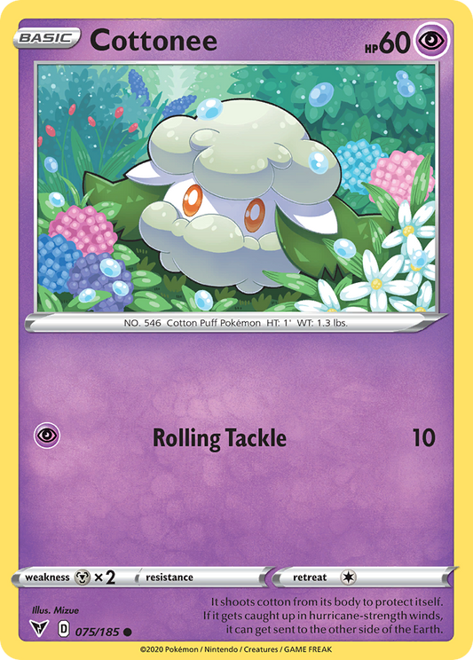 Cottonee 75/185 Common | Vivid Voltage | Pokemon Card