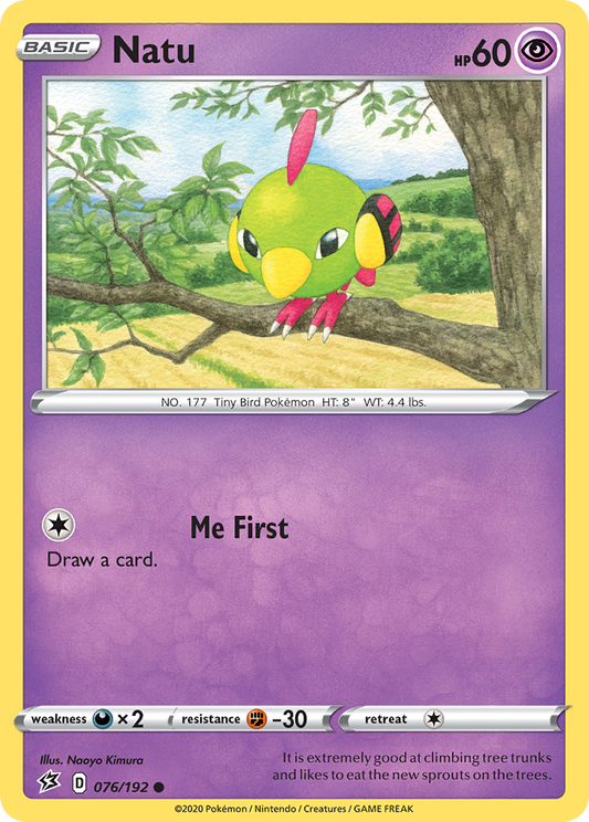 Natu 76/192 Common | Rebel Clash | Pokemon Card