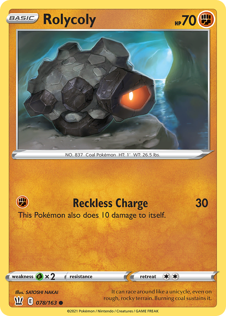 Rolycoly 78/163 Common | Battle Styles | Pokemon Card