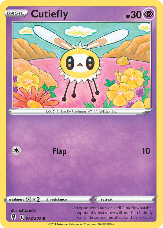 Cutiefly 78/203 Common | Evolving Skies | Pokemon Card