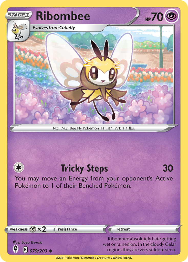 Ribombee 79/203 Uncommon | Evolving Skies | Pokemon Card