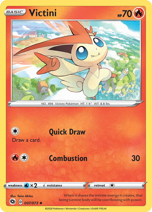 Victini 7/73 Uncommon | Champion's Path | Pokemon Card