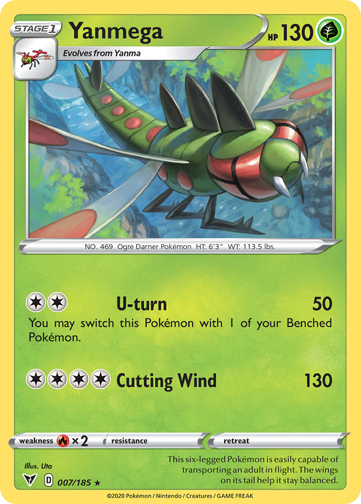 Yanmega 7/185 Rare | Vivid Voltage | Pokemon Card