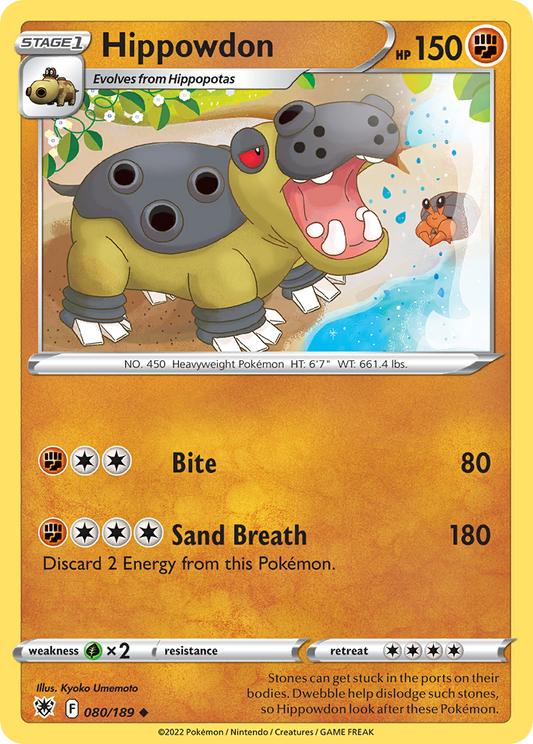 Hippowdon 80/189 Uncommon | Astral Radiance | Pokemon Card