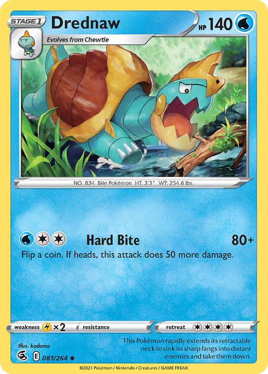 Drednaw 81/264 Uncommon | Fusion Strike | Pokemon Card