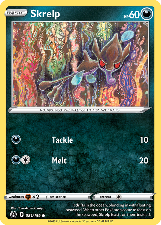 Skrelp 81/159 Common | Crown Zenith | Pokemon Card