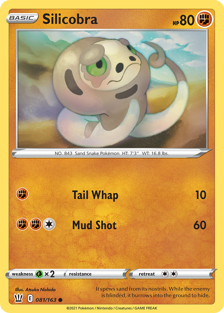 Silicobra 81/163 Common | Battle Styles | Pokemon Card