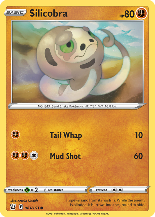 Silicobra 81/163 Common | Battle Styles | Pokemon Card