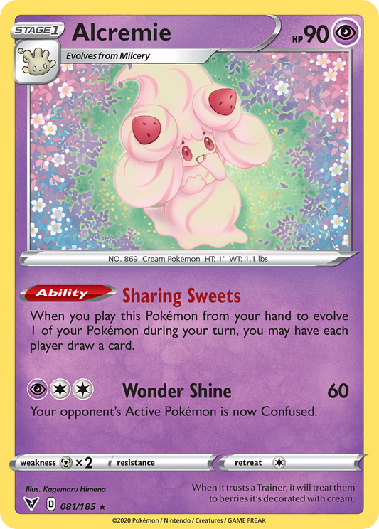 Alcremie 81/185 Rare | Vivid Voltage | Pokemon Card