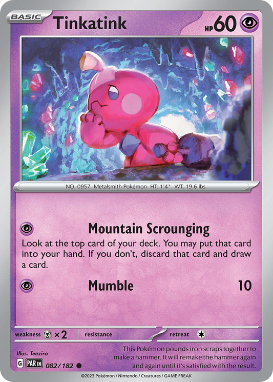 Tinkatink 82/182 Common | Paradox Rift | Pokemon Card