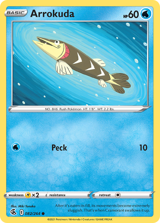 Arrokuda 82/264 Common | Fusion Strike | Pokemon Card