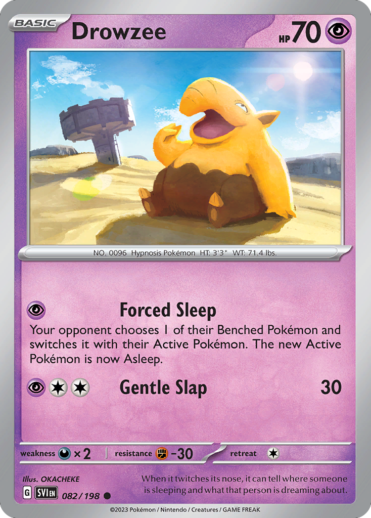 Drowzee 82/198 Common | Scarlet & Violet | Pokemon Card