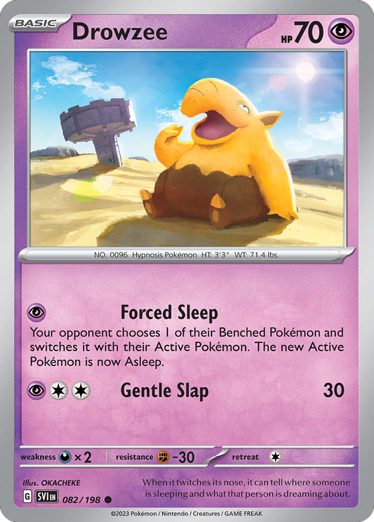 Drowzee 82/198 Common | Scarlet & Violet | Pokemon Card