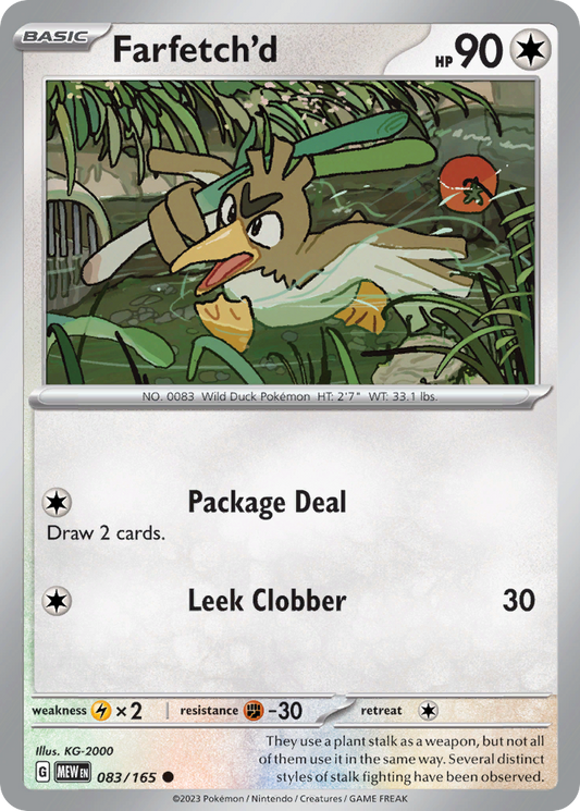 Farfetch'd 83/165 Common | 151 | Pokemon Card