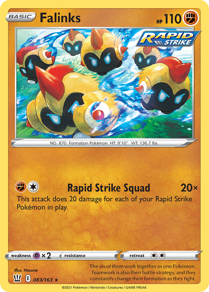 Falinks 83/163 Rare | Battle Styles | Pokemon Card